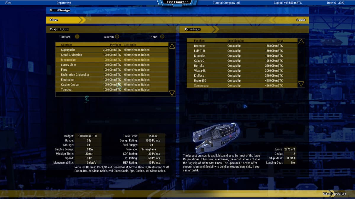 Starship Corporation: Cruise Ships