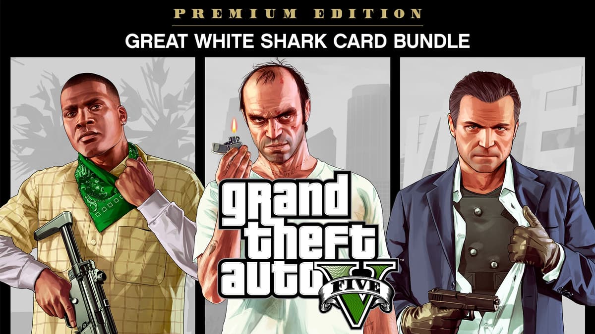 GRAND THEFT AUTO V: PREMIUM EDITION & Great White Shark Card Bundle