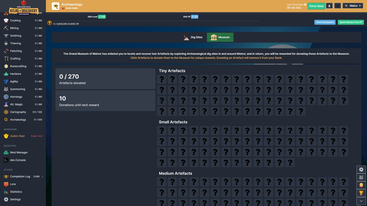 Melvor Idle: Atlas of Discovery