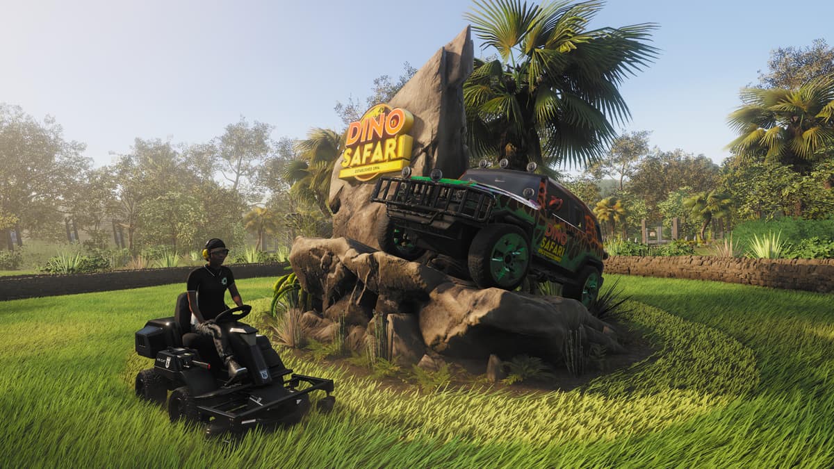 Lawn Mowing Simulator - Dino Safari