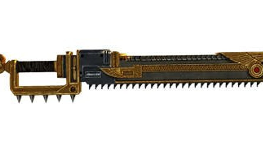 Warhammer 40,000: Space Marine Golden Relic Chainsword