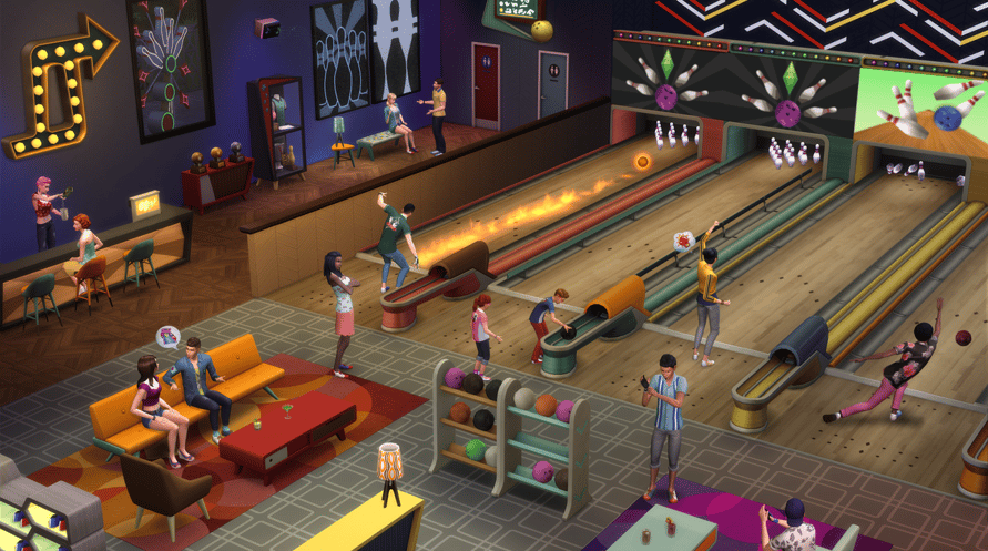 The Sims 4 Bowling Night Stuff