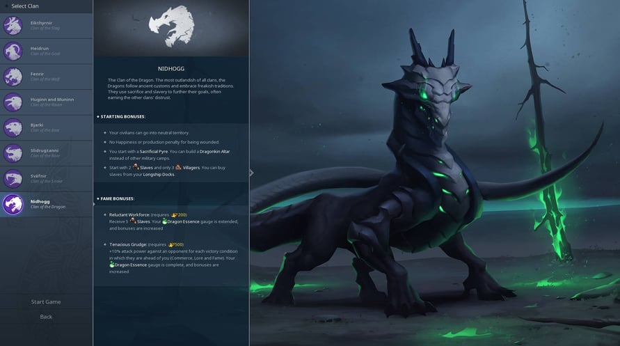 Northgard - Nidhogg, Clan of the Dragon