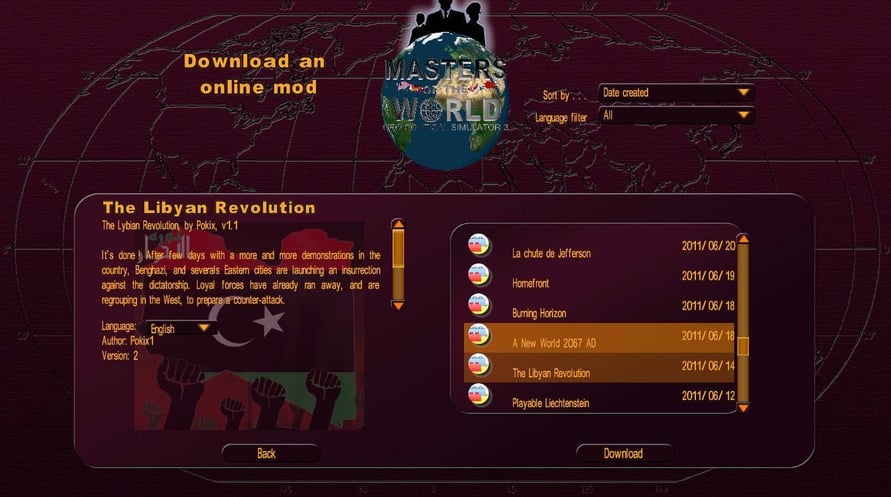 Modding Tool Addon - Masters of the World