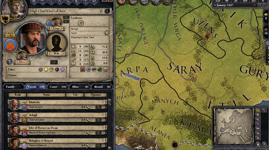 Crusader Kings II: Mongol Faces