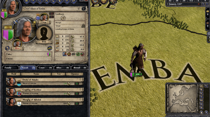 Crusader Kings II: Mongol Faces
