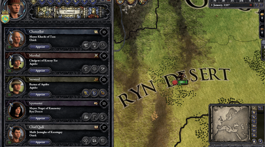 Crusader Kings II: Mongol Faces