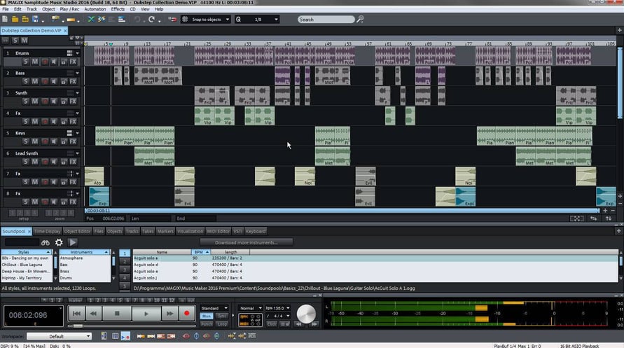 MAGIX Samplitude Music Studio