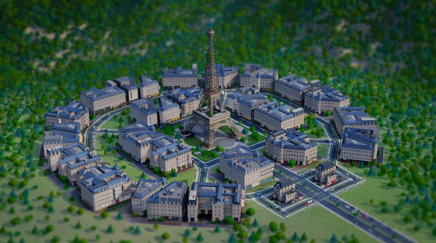 SimCity DLC French City Set