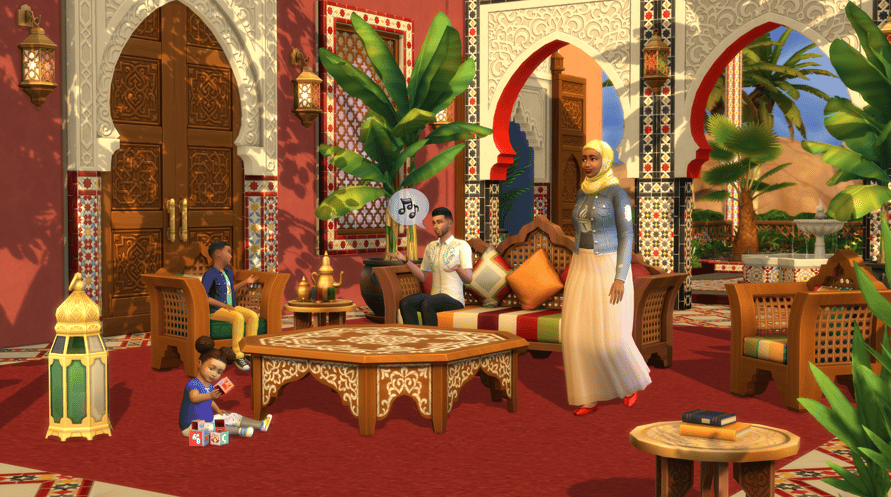 The Sims 4 Courtyard Oasis Kit