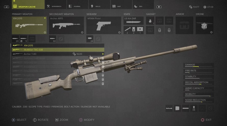 Sniper Ghost Warrior 3 - Sniper Rifle McMillan TAC-338A