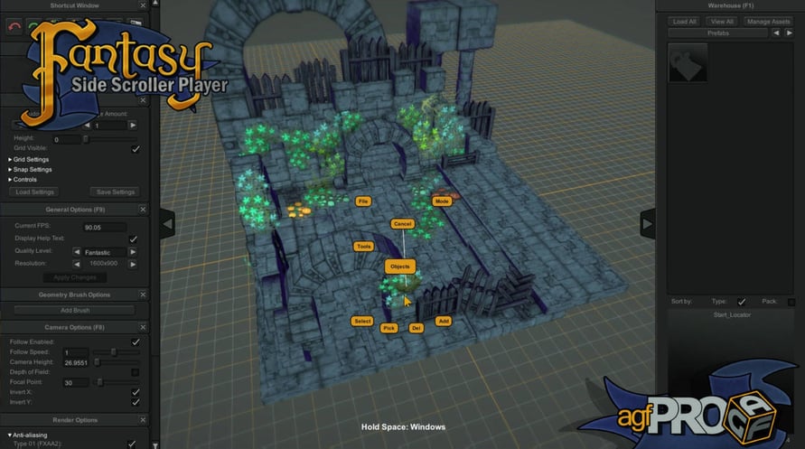 Axis Game Factory + Zombie FPS and Fantasy Side-Scroller Player