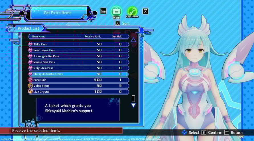 Neptunia Virtual Stars - Deluxe Item Pack