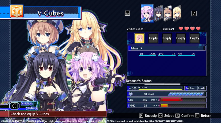 Neptunia Virtual Stars - Ileheart Pack