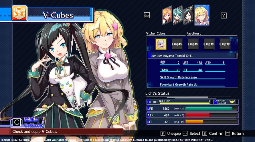 Neptunia Virtual Stars - Inuyama Tamaki Pack