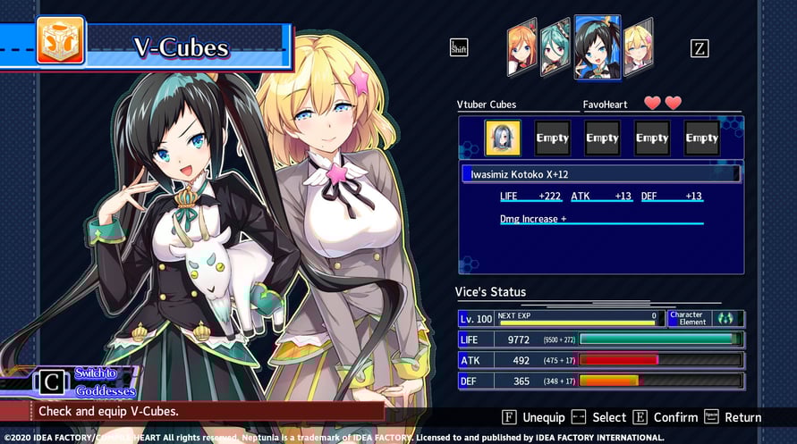Neptunia Virtual Stars - Iwasimiz Kotoko Pack