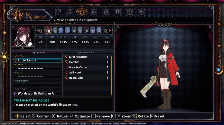Death end re;Quest 2 - Ultimate Weapon Set