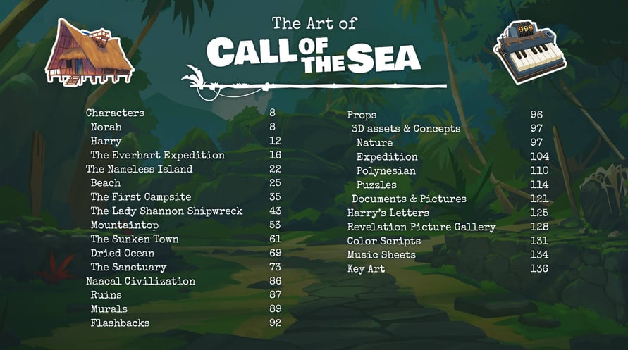Call of the Sea - Artbook