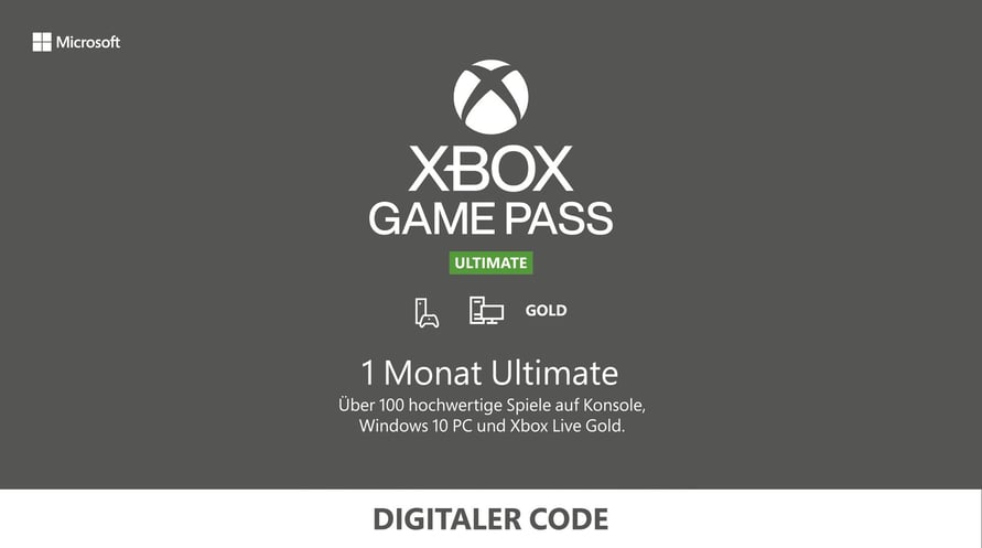 Microsoft Xbox Live Game Pass Ultimate 1M 12.99 EUR Gift Code
