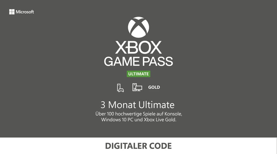 Microsoft Xbox Live Game Pass Ultimate 3M 38.99 EUR Gift Code
