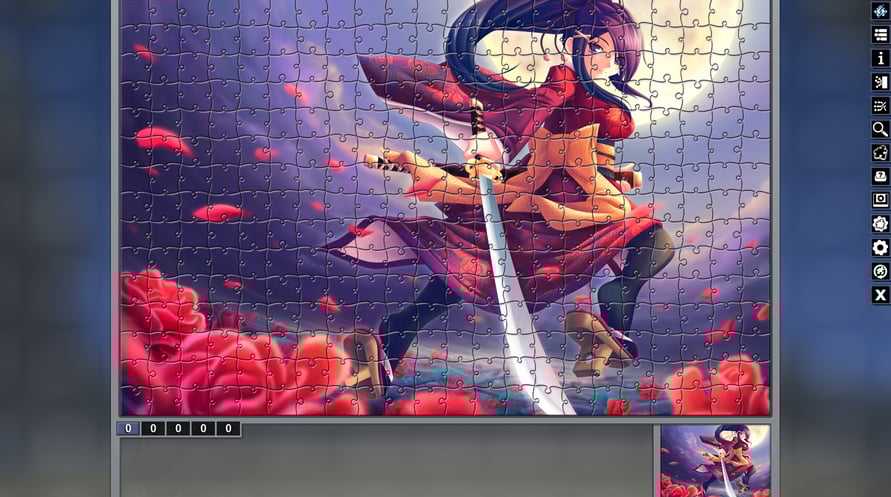 Pixel Puzzles Illustrations & Anime - Jigsaw Pack: Samurai