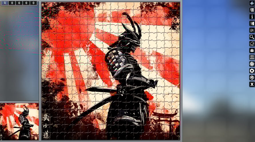 Pixel Puzzles Illustrations & Anime - Jigsaw Pack: Samurai