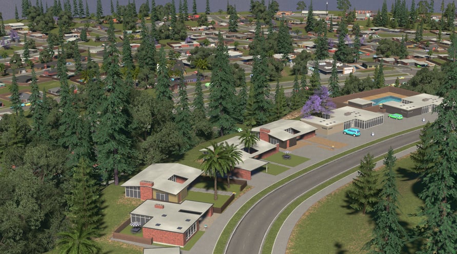 Cities: Skylines - Content Creator Pack: Mid-Century Modern