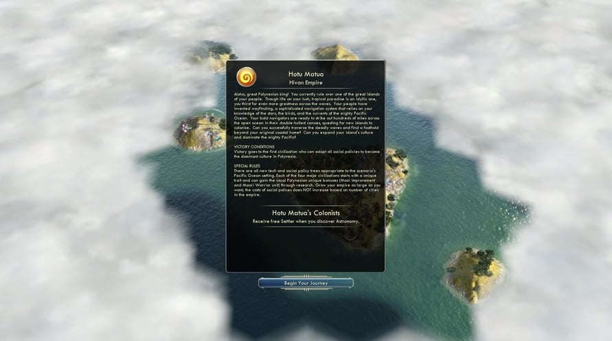 Sid Meier’s Civilization® V: Civilization and Scenario Pack – Polynesia [Mac]