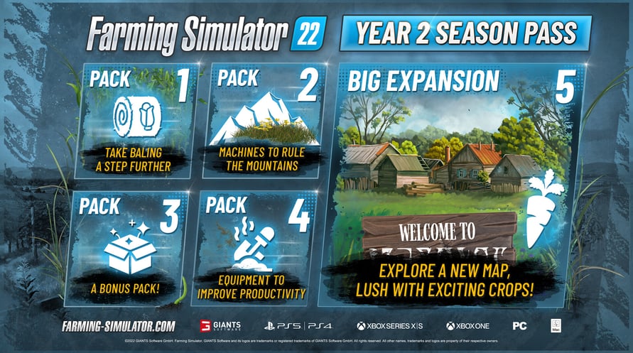 Farming Simulator 22 - Year 2 Season Pass - Steam Version