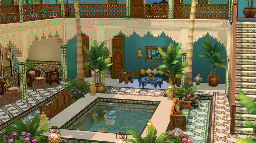 THE SIMS 4 - COURTYARD OASIS