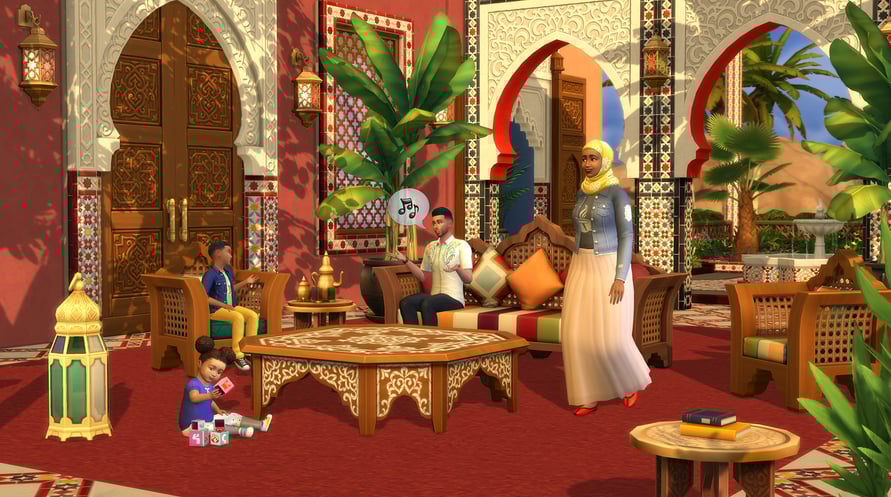 THE SIMS 4 - COURTYARD OASIS