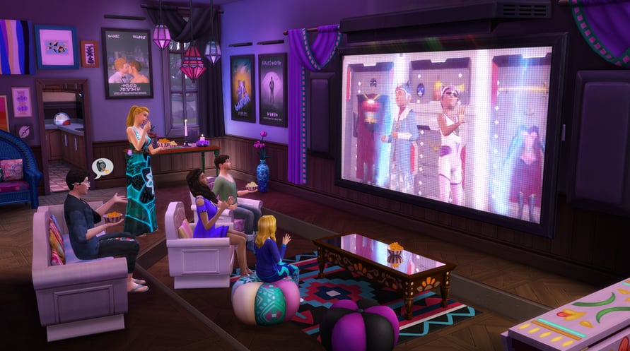 THE SIMS 4 - MOVIE HANGOUT
