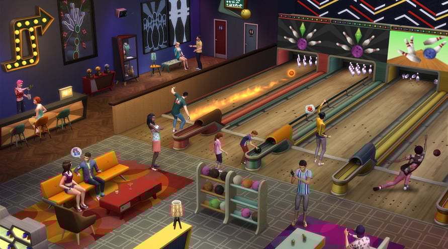 THE SIMS 4 - BOWLING NIGHT STUFF