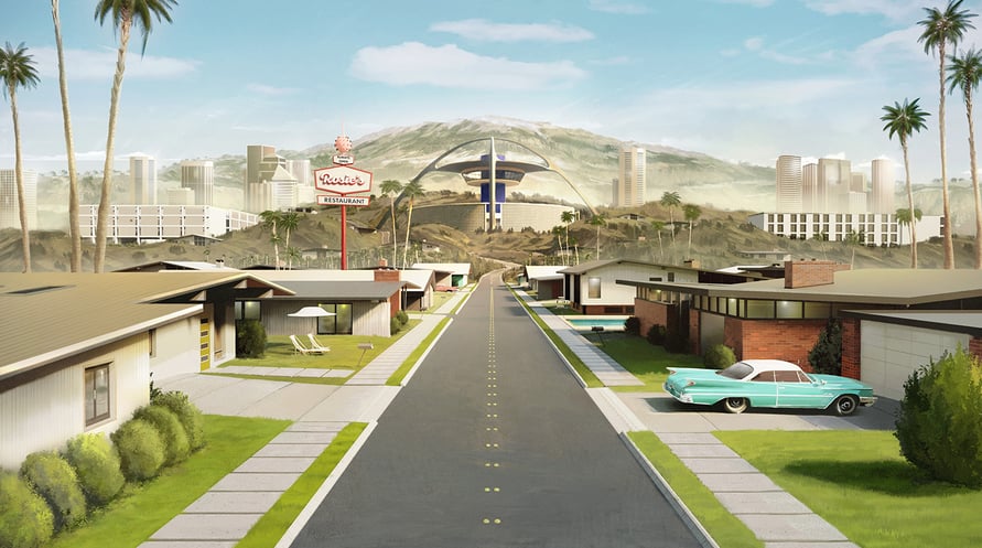 Cities: Skylines - Content Creator Pack: Mid-Century Modern