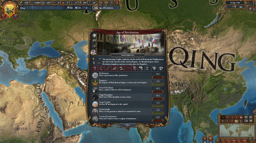 Europa Universalis IV: Mandate of Heaven -Expansion