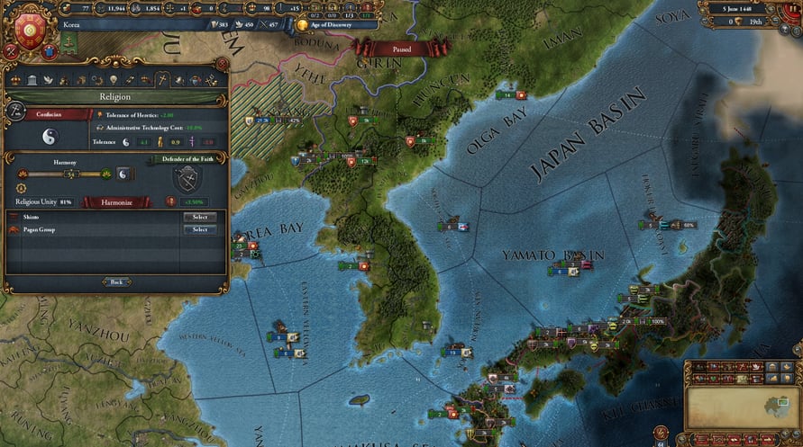 Europa Universalis IV: Mandate of Heaven -Expansion