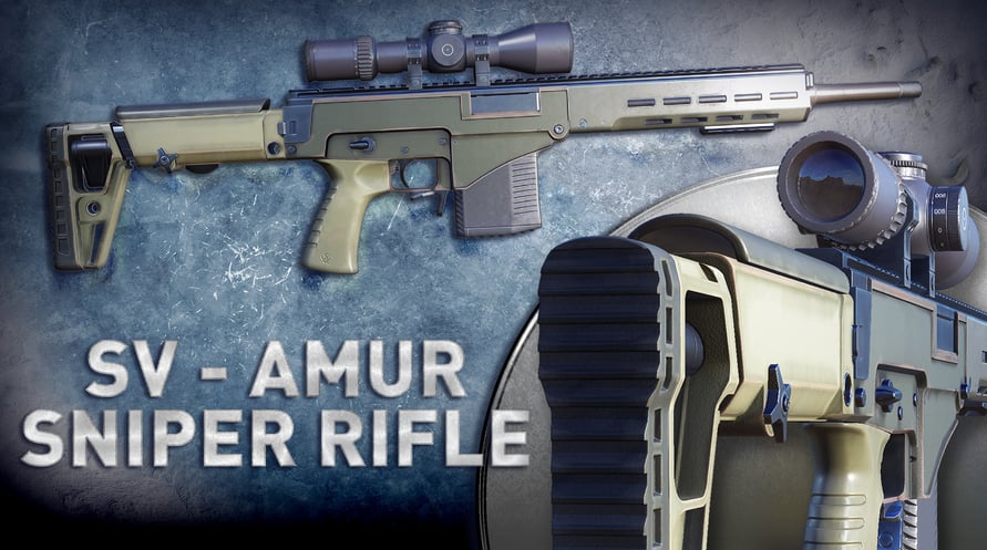 Sniper Ghost Warrior Contracts - SV - AMUR - sniper rifle