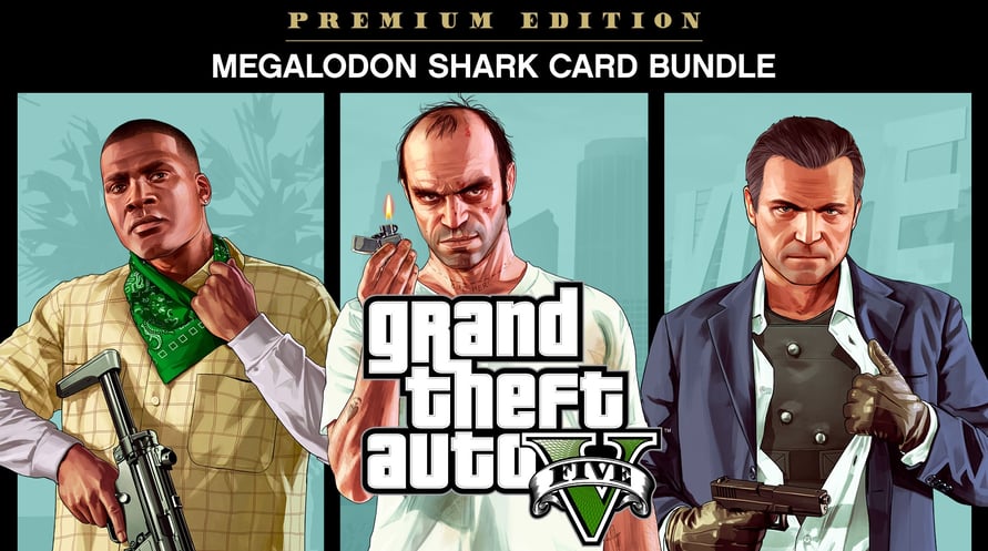GRAND THEFT AUTO V: PREMIUM EDITION & Megalodon Shark Card Bundle