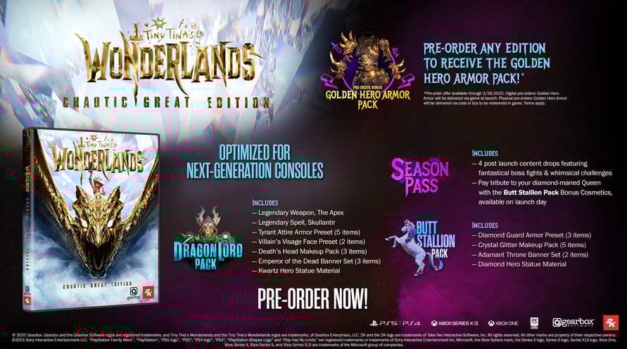 Tiny Tina's Wonderlands: Chaotic Great Edition (Steam)