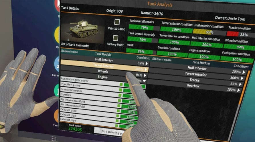 Tank Mechanic Simulator VR