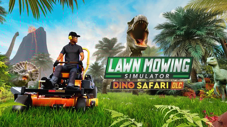 Lawn Mowing Simulator - Dino Safari