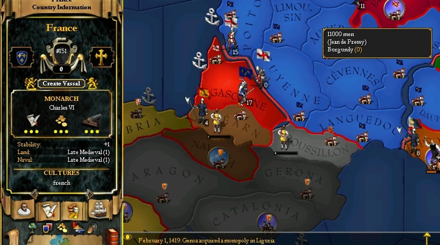For The Glory: A Europa Universalis Game