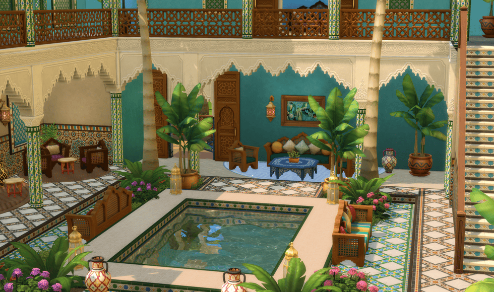 The Sims 4 Courtyard Oasis Kit
