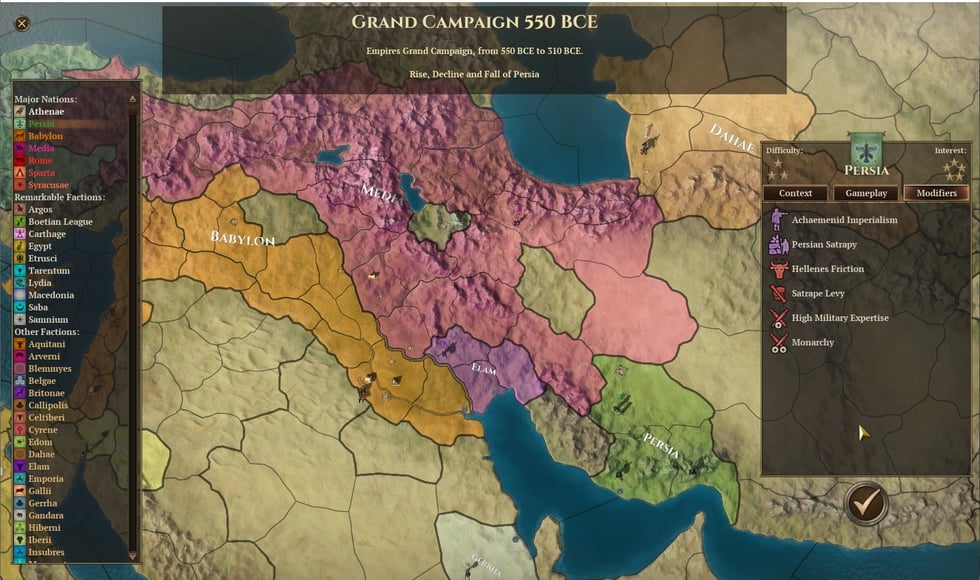 Field of Glory: Empires - Persia 550 - 330 BCE