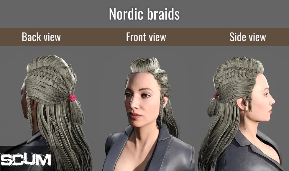 SCUM Female Hair Pack