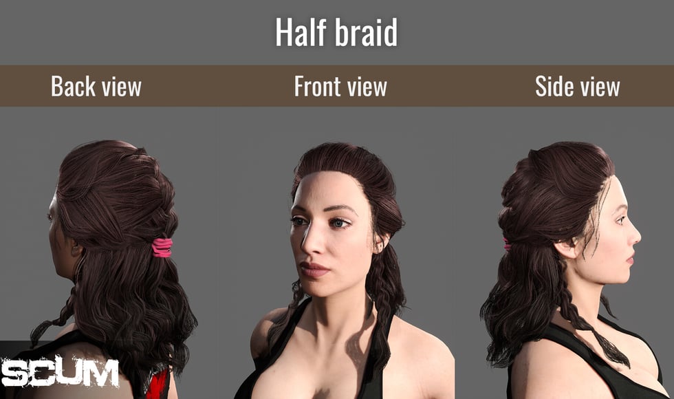 SCUM Female Hair Pack