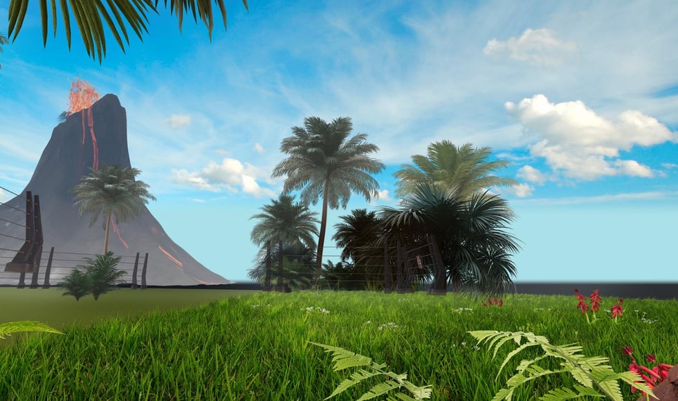 Lawn Mowing Simulator - Dino Safari