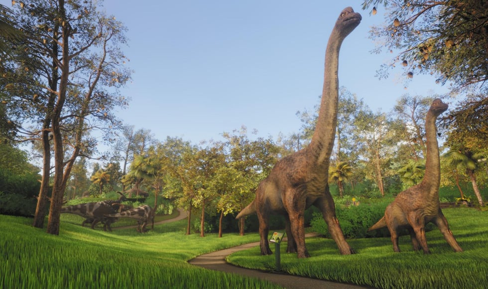 Lawn Mowing Simulator - Dino Safari