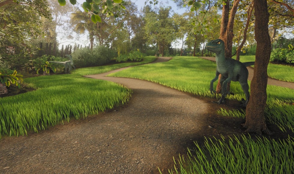 Lawn Mowing Simulator - Dino Safari