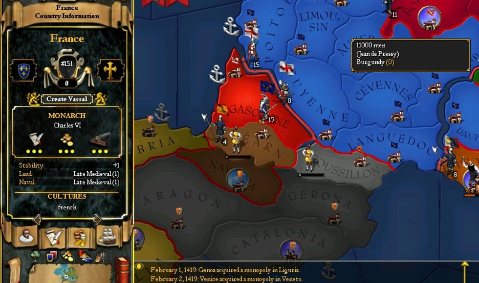 For The Glory: A Europa Universalis Game